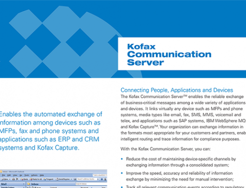 Kofax Communication Server