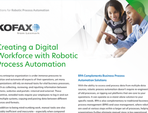 Creating a Digital Workforce with Robotic Process Automation